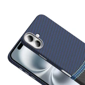 Apple iPhone 16 Kılıf M-safe Şarj Özellikli Karbon Fiber Görünümlü Zore Gros Kapak - 7