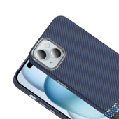 Apple iPhone 15 Kılıf M-safe Şarj Özellikli Karbon Fiber Görünümlü Zore Gros Kapak - 9