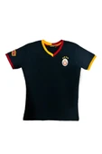 Galatasaray Orijinal Lisanslı Siyah Basic Çocuk T-shirt Gs Aslan Baskılı Hediyelik Ahşap Kutulu - 9