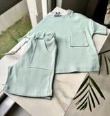 Duru Şortlu Takım - Mint Yeşili - 1