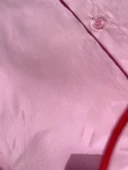 Kalp Detaylı Pembe Gömlek ve Koyu Mavi Kot Pantolon Takım - 4