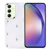 Samsung Galaxy A54 Kılıf Airbag Tasarımlı Simli Şeffaf Kutup Kapak thumbnail 3