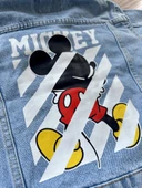 "Mickey Mouse" Baskılı Denim Ceket - 3