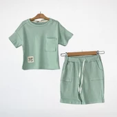 Duru Şortlu Takım - Mint Yeşili - 2