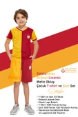 Galatasaray Orijinal Metin Oktay Çocuk T-shirt ve Şort Set - 2