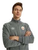 Galatasaray Orijinal Lisanslı Dik Yaka Fermuarlı Gri Sweat thumbnail 1