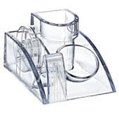 Ops Masa Üstü Organizer Kalemlik Bantlıklı Şeffaf Klm 304 - 1