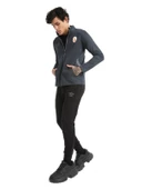 Galatasaray Orijinal Lisanslı Dik Yaka Fermuarlı Antrasit Sweat - 7