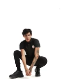 Galatasaray Orijinal Lisanslı Umbro Lastikli Paça Siyah Eşofman Altı TD-0081 - 3