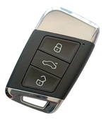 Volkswagen Passat B8 Uyumlu Smart Kumanda Kabı Anahtar Kabı Oto Anahtarlık Logolu thumbnail 1