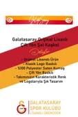 Galatasaray Orijinal Çift Yön Baskılı Şal Kaşkol ve Bileklik Set Atkı Aslan Baskılı Ahşap Kutulu - 4