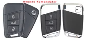 Volkswagen Passat B8 Uyumlu Smart Kumanda Kabı Anahtar Kabı Oto Anahtarlık Logolu thumbnail 4