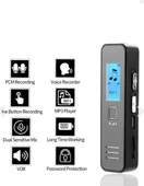 kingboss KB60 Dijital Mini Ekranlı 32GB Ses Kayıt Cihazı MP3 Çalar Ders Kaydı Röportaj Kaydı - 2