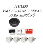 ARAÇ PARK SENSÖRÜ 22MM BEYAZ PMX SESLİ - 2