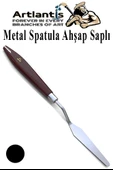 Metal Spatula 1 Adet Boyama Bıçağı Spatülü Palet Bıçağı Paslanmaz Çelik Boya Karıştırma Kazıyıcı Ahşap Saplı 1 Adet - 4