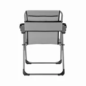Katlanabilir Piknik ve Kamp Sandalyesi - Bardaklıklı - Rock - Kül Gri (A-14)- 140KG Taşıma thumbnail 4