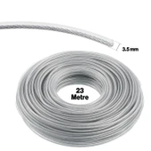 Çelik Telli Misina Motorlu Tırpan Yuvarlak Çim Ot Biçme Teli Güçlü Performans 3.5 mm 23 Metre - 2