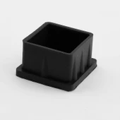 8 Adet Masa Sandalye Sehpa Ayak Tapası Kare Tıpa Papuç Takoz 40 mm x 40 mm Parke Zemin Koruyucu - 5