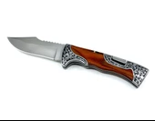 Full İşleme Katlanır Çakı Gül Ağacı Sap thumbnail 1