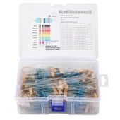 Direnç Seti 1/2W Metal Film %1 10'ar Adet Toplamda 1270 Adet 127 Çeşit Şeffaf Çantada thumbnail 2