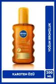 SUN Karoten Özlü Yoğun Bronzlaştırıcı Güneş Vücut Sprey 200ml, E Vitamini, Uzun Süreli Bronzluk - 1