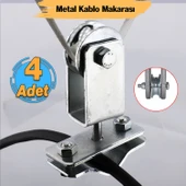 Metal Kablo Makarası Kablo Taşıyıcı Dolaşma Önleyici Seyyar Taşıma 360° Derece Dönerli 1 Adet - 1