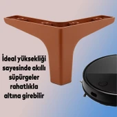 Mobilya Kanepe Sehpa TV Ünitesi Koltuk Ayağı 10 cm Kahverengi Baza Ayak 4 Adet - 6