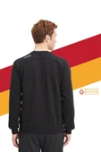 Galatasaray Orijinal Lisanslı Sıfır Yaka Siyah Sweat Şal Kaşkol Set Hediyelik Ahşap Kutulu thumbnail 4