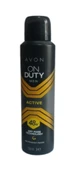 Avon On Duty Active 48H Erkek Sprey Deodorant 150 ML - 1