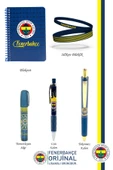 Fenerbahçe Orijinal Lisanslı Premium Kalem Bileklik Bloknot Silgi Hediyelik Set - 2