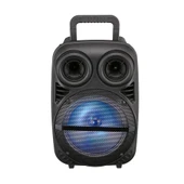 Zore PK-15 FM Radyolu Mikrofonlu RGB TWS 8 inç Stereo Bass Kablosuz Karaoke Hoparlör - 4