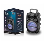 Zore PK-15 FM Radyolu Mikrofonlu RGB TWS 8 inç Stereo Bass Kablosuz Karaoke Hoparlör - 7
