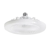 CATA CT-1153 Poyraz Fanlı 42 Watt LED Ampul lamba beyaz ışık vantilatör aydınlatma E27 3 renk dim edilebilir - 1