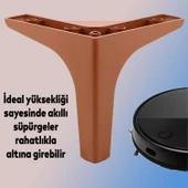 Mobilya Kanepe Sehpa TV Ünitesi Koltuk Ayağı 14 cm Kahverengi Baza Ayak 4 Adet - 4
