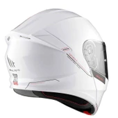Mt Genesis Sv Solid A0 Çene Açılır Kask Beyaz - 6