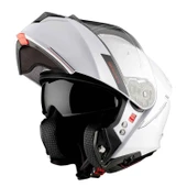Mt Genesis Sv Solid A0 Çene Açılır Kask Beyaz - 2