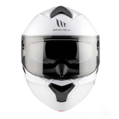 Mt Genesis Sv Solid A0 Çene Açılır Kask Beyaz - 3