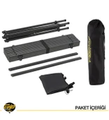 Family XL Katlanabilir Alüminyum Kamp Masası Siyah - 6