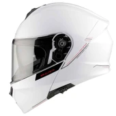 Mt Genesis Sv Solid A0 Çene Açılır Kask Beyaz - 1