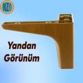 Mobilya Kanepe Çekyat Sehpa TV Ünitesi Baza Koltuk Ayağı Koyu Ceviz Renk 10 cm Ayak 4 Adet thumbnail 6