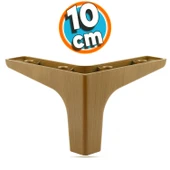 Mobilya Kanepe Çekyat Sehpa TV Ünitesi Baza Koltuk Ayağı Koyu Ceviz Renk 10 cm Ayak 4 Adet thumbnail 3