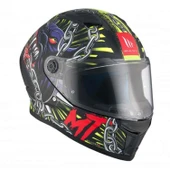 Mt Stinger 2 Akin A3 Mat Kapalı Motosiklet Kaskı - 3