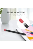 Apple Pencil 2. Nesil Uyumlu Silikon Koruma Kılıfı (2 Silikon Başlık)(Ürün Kalem Değildir) - 4