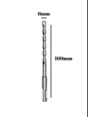 Beton Hilti Ucu Duvar Delme Hilti Matkap Ucu 6mm x 160mm - 3