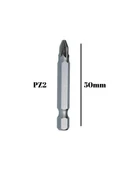 PZ2 Ahşap Vidası Vidalama 50mm Bits Matkap Ucu(50mm)(PZ2) 50mm PZ2 50mm PZ2 - 4 ADET - 2