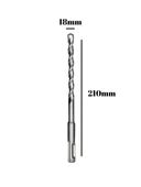 Beton Hilti Ucu Duvar Delme Hilti Delici Matkap Ucu(DELİCİ) 18mm x 210mm - 4