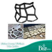 Bahçe Taş Kalıp Beton Kalıbı Zemin Kaplama Kalıbı 42x40 Cm Sirius Desen / 1 Adet / Bsr Garden - 5