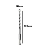 Beton Hilti Ucu Duvar Delme Hilti Delici Matkap Ucu(DELİCİ) 10mm x 210mm - 4