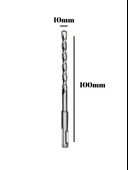 Beton Hilti Ucu Duvar Delme Hilti Matkap Ucu 10mm x 100mm - 3
