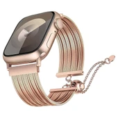Apple Watch Ultra 2 49mm Redclick KRD-137 Metal Hasır Bilezik Kadın Kordon - 1